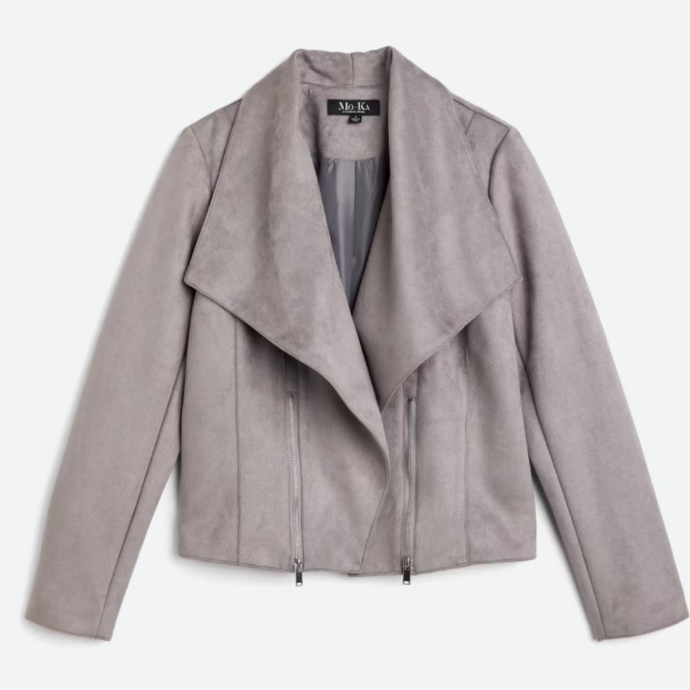 Faux suede jacket